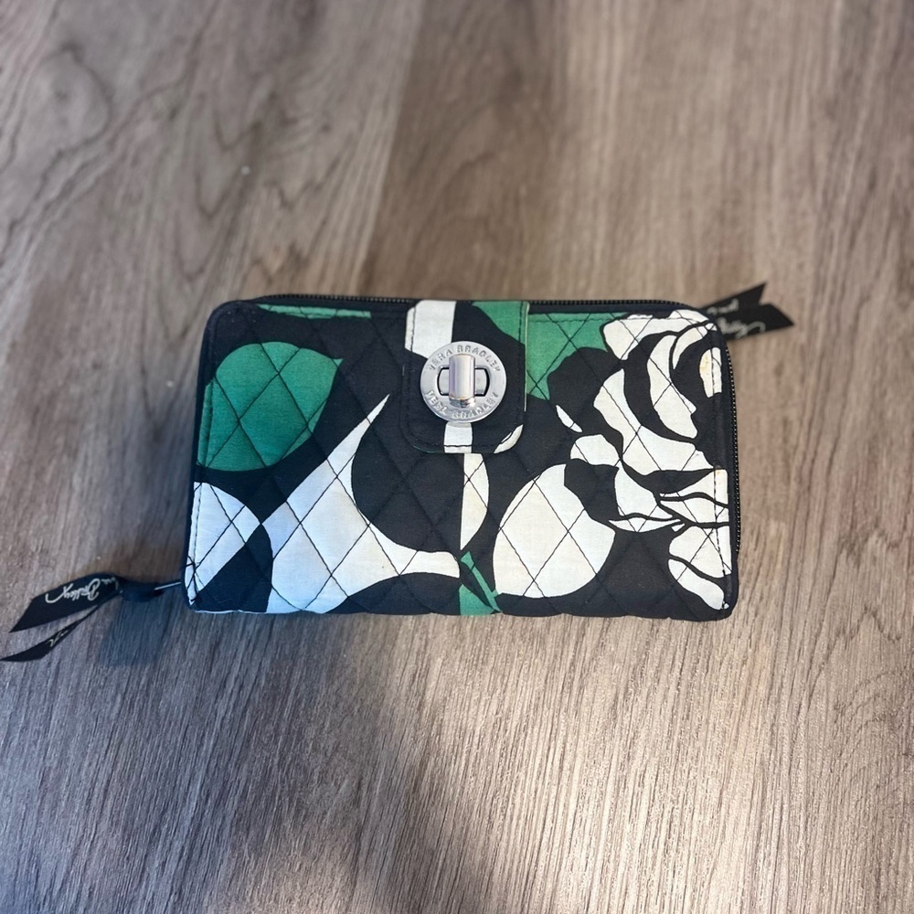 Vera Bradley "Imperial Rose" Turnkey Wallet